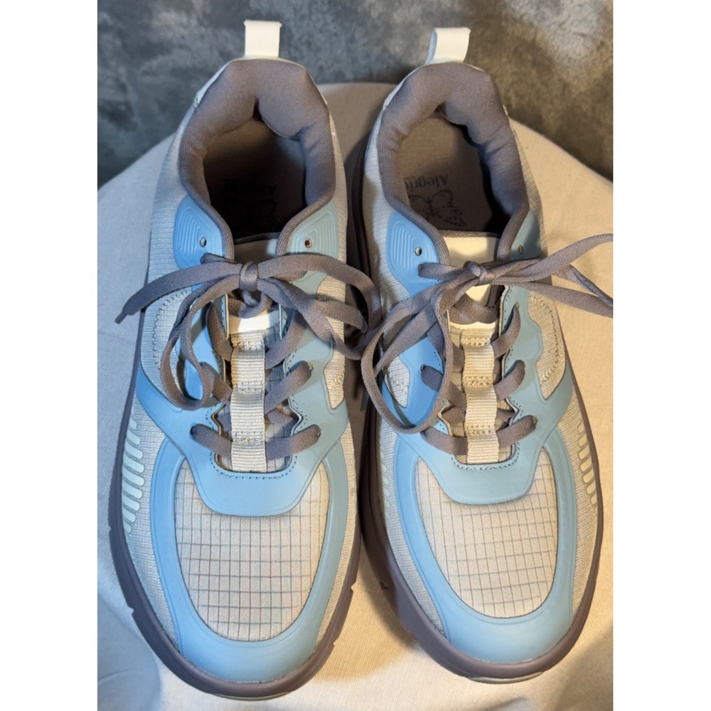 Alegria Mesh Lace-Up Sneakers Solstyce Retro Moon Gray blue women EU 38 US 7.5